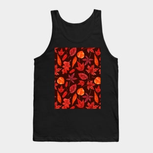 Autumn leaves watercolor Tank Top